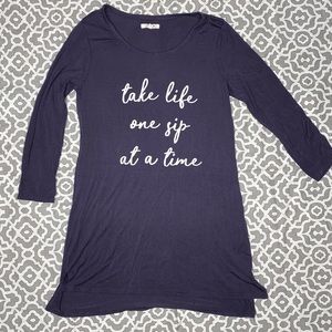 Maurices Take Life One Sip at a Time Long Sleeve T